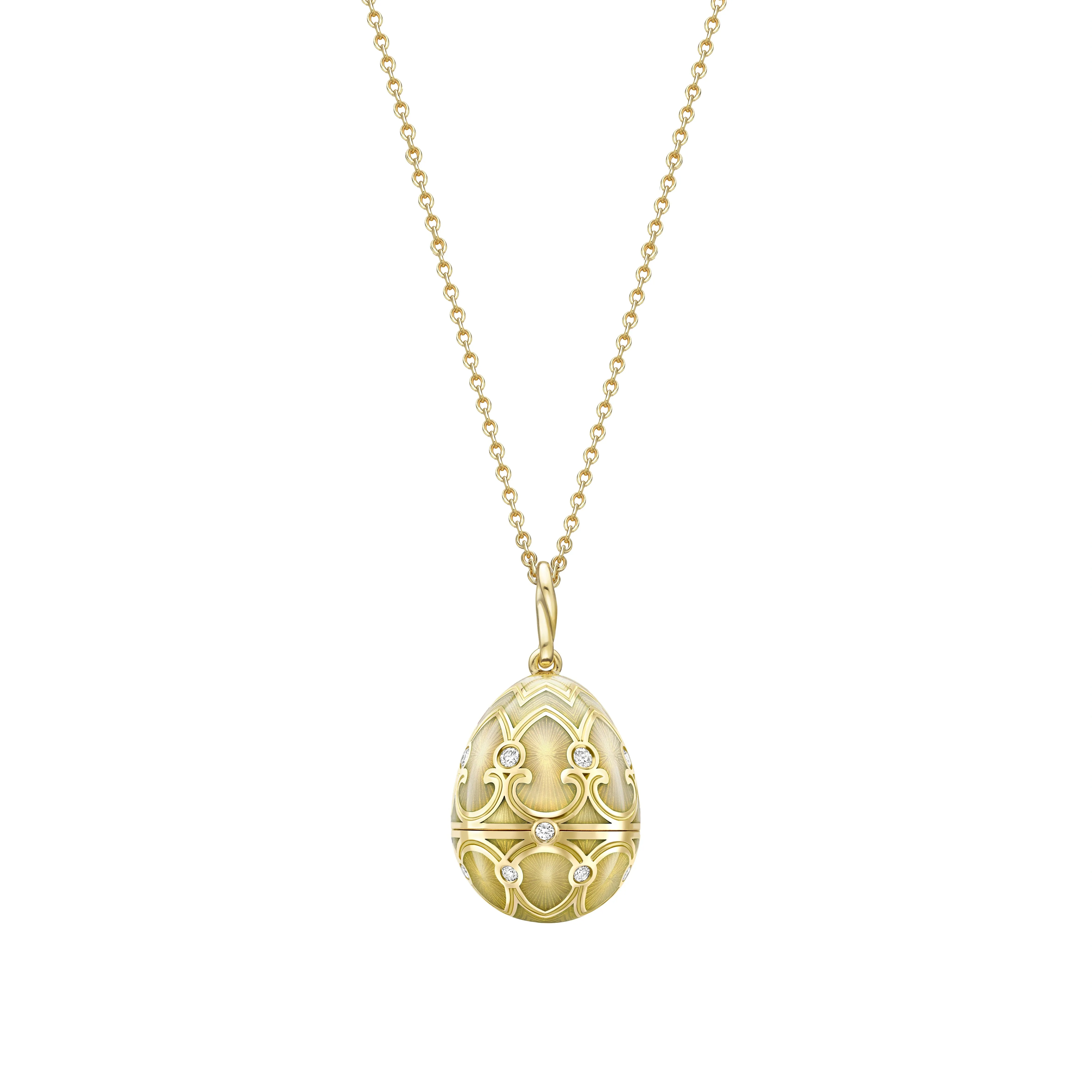 Faberge Palais Tsarskoye Selo Yellow Gold Locket With Hen Surprise sold by Jura Watches product image thumbnail 4