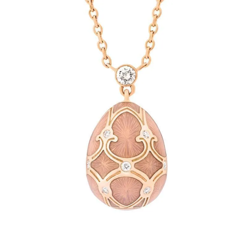 Faberge Palais Tsarskoye Selo 18ct Rose Gold Diamond Small Pendant sold by Jura Watches