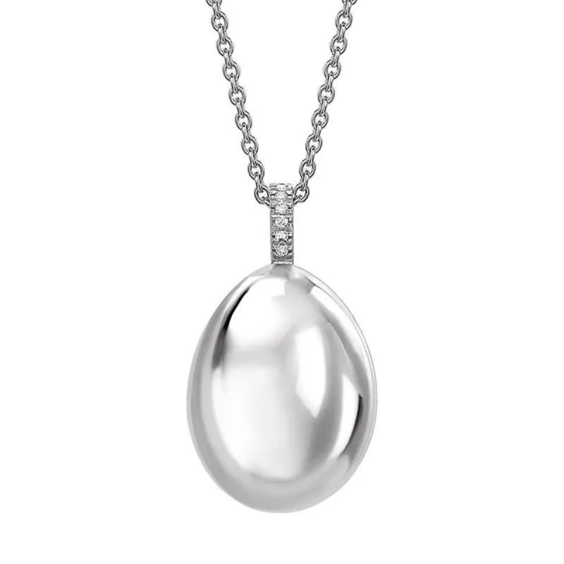 Faberge Essence 18ct White Gold Diamond Pendant sold by Jura Watches