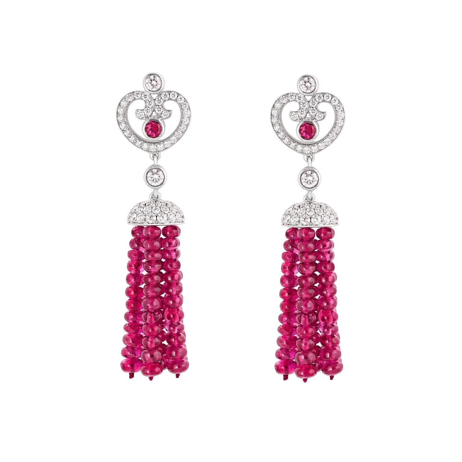 Faberge Imperial Imperatrice Ruby Tassel Earrings sold by Jura Watches
