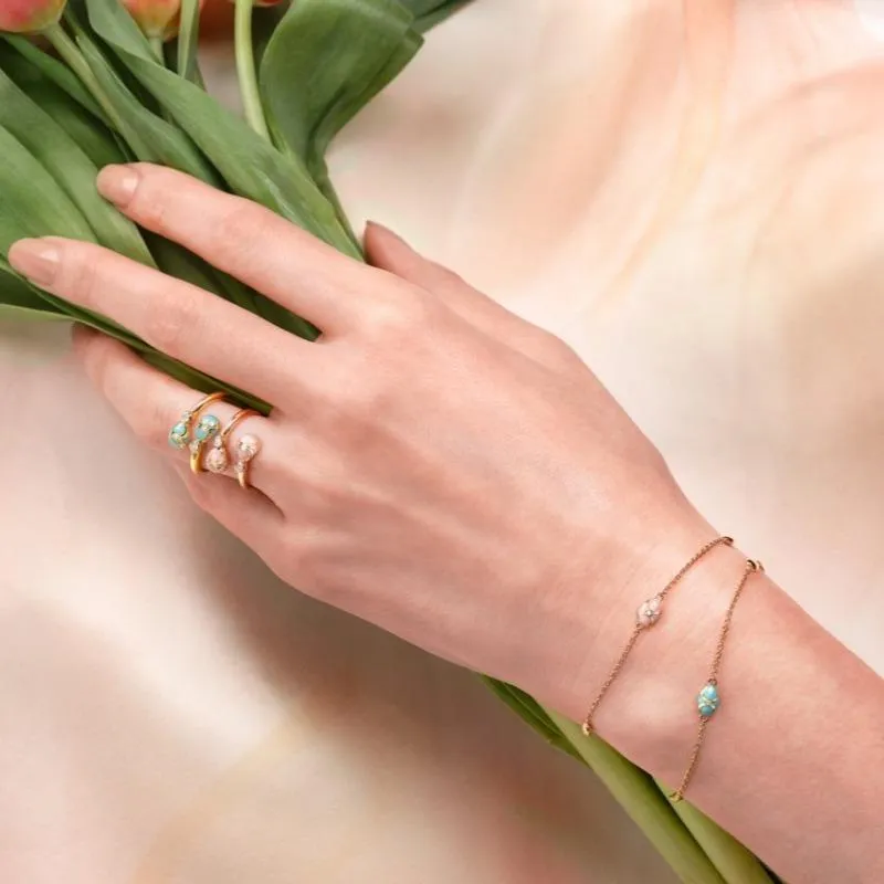 Faberge Palais Tsarskoye Selo 18ct Yellow Gold Turquoise Bracelet sold by Jura Watches product image thumbnail 3