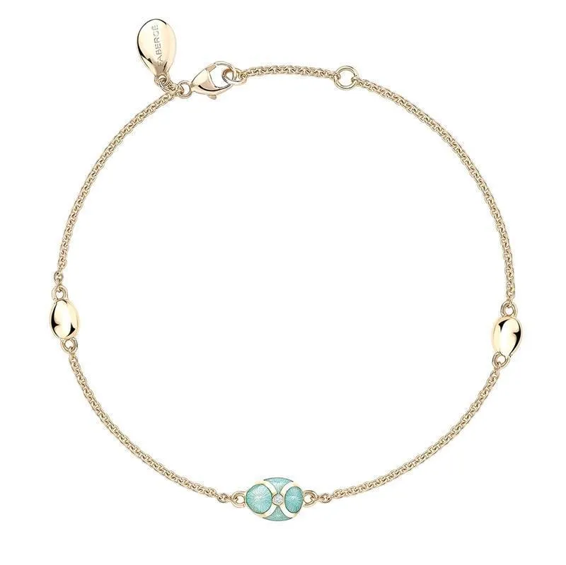 Faberge Palais Tsarskoye Selo 18ct Yellow Gold Turquoise Bracelet sold by Jura Watches