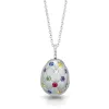 Faberge Treillage 18ct White Gold Multi-Coloured Matt Pendant sold by Jura Watches