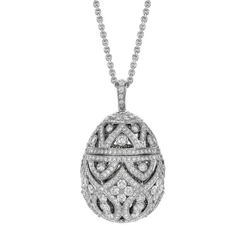 Faberge Imperial Zenya Diamond Egg Pendant sold by Jura Watches