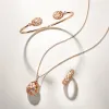 Faberge Treillage 18ct Rose Gold Multi-Coloured Matt Pendant sold by Jura Watches