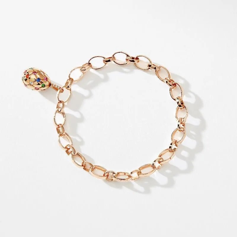 Faberge Treillage 18ct Rose Gold Chain Bracelet For Charms sold by Jura Watches product image thumbnail 4