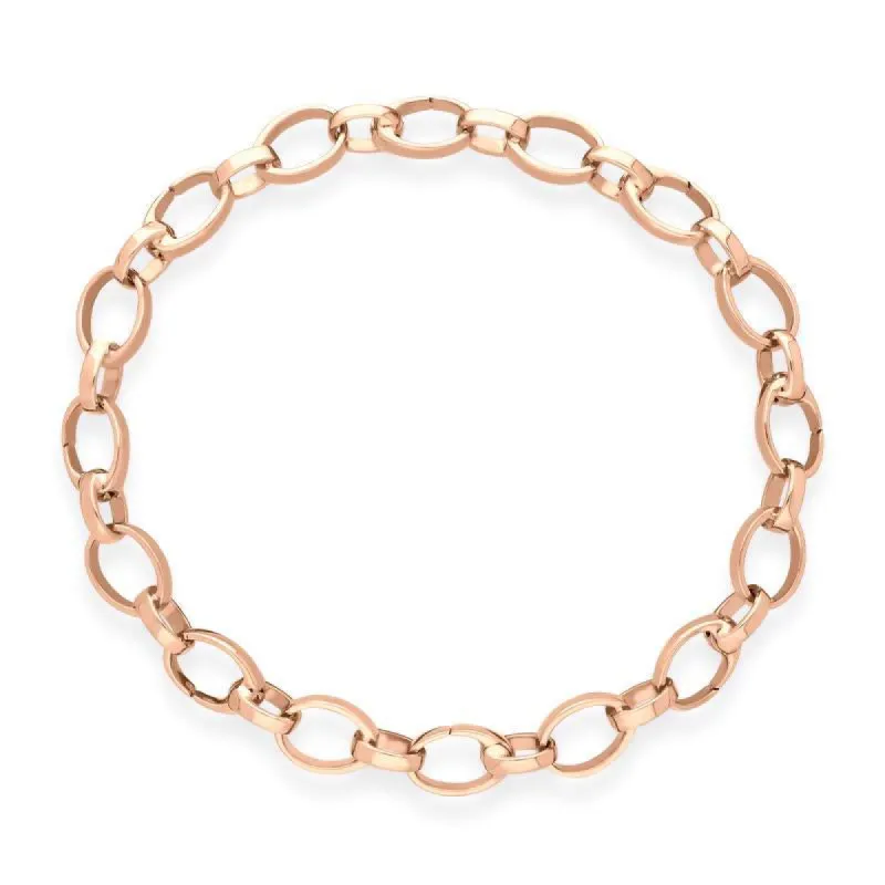 Faberge Treillage 18ct Rose Gold Chain Bracelet For Charms made by Faberge