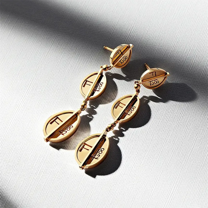 Faberge 1842 18ct Yellow Gold Egg Drop Earrings sold by Jura Watches product image thumbnail 3