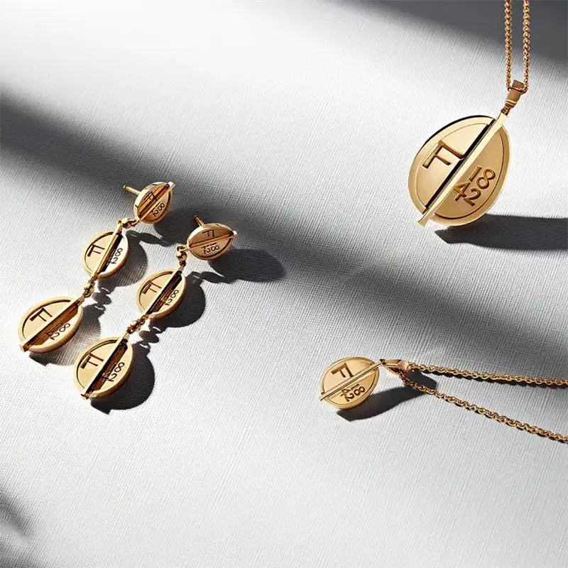 Faberge 1842 18ct Yellow Gold Egg Drop Earrings sold by Jura Watches product image thumbnail 5