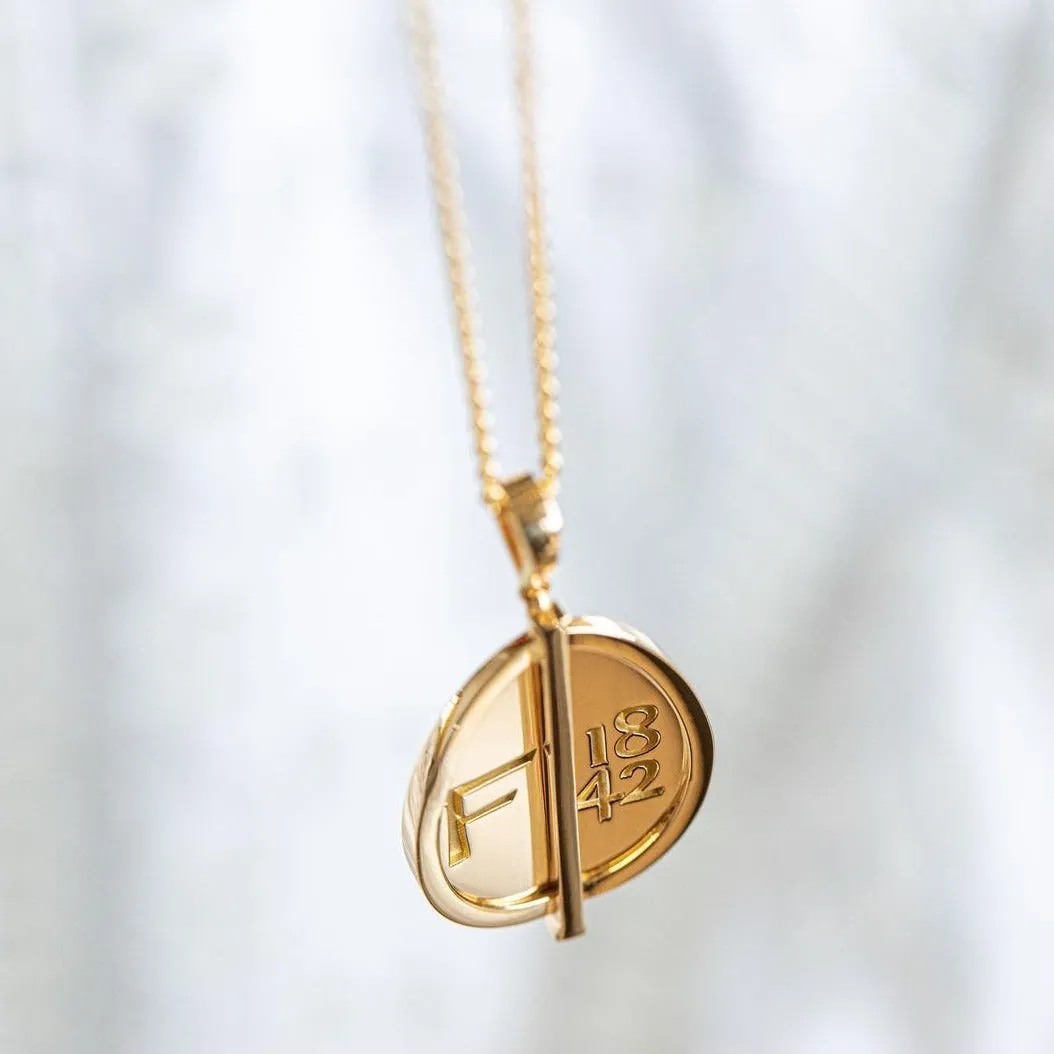 Faberge 1842 18ct Yellow Gold Grande Egg Pendant sold by Jura Watches product image thumbnail 3