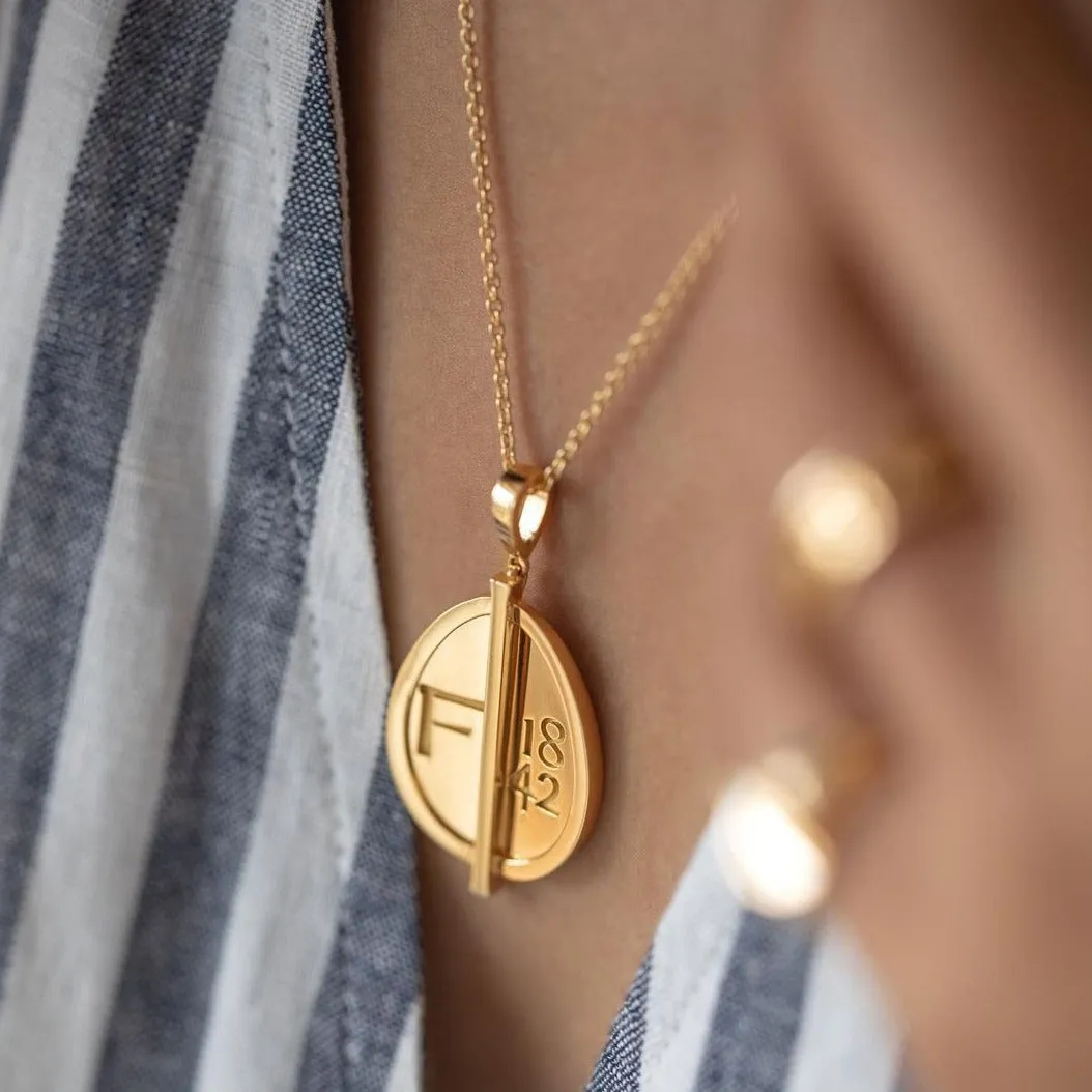 Faberge 1842 18ct Yellow Gold Grande Egg Pendant sold by Jura Watches product image thumbnail 2