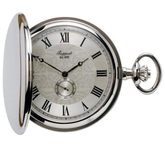 Rapport Pocket Watch Full Hunter Silver Tone sold by Jura Watches