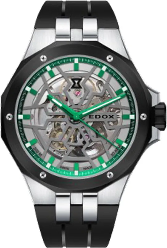 Edox Delfin Mecano 3 Hands Skeleton sold by Jura Watches