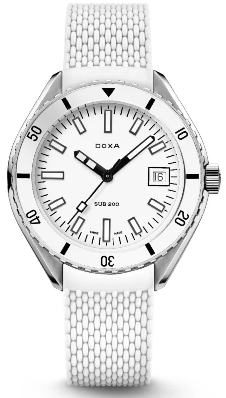 Doxa Sub 200 Whitepearl sold by Jura Watches