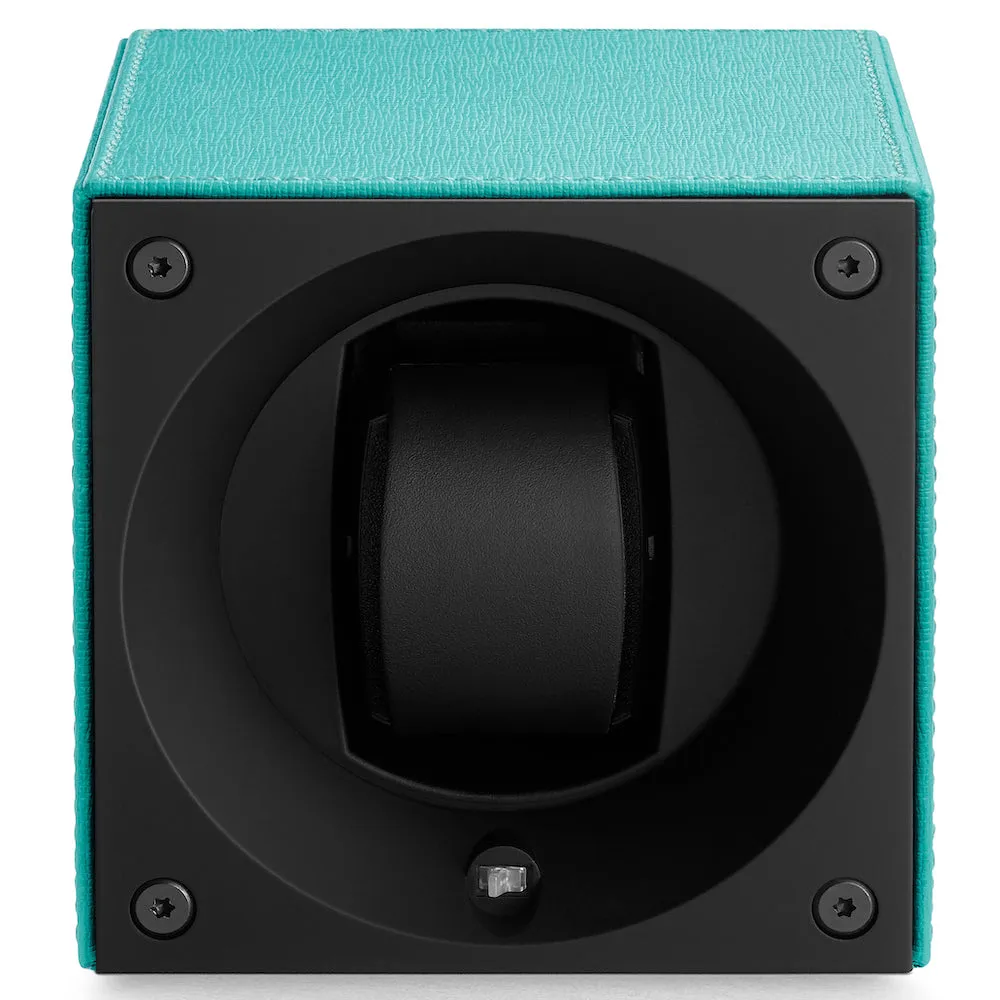 Swiss KubiK Watch Winder Single Turquoise Leather sold by Jura Watches product image thumbnail 2