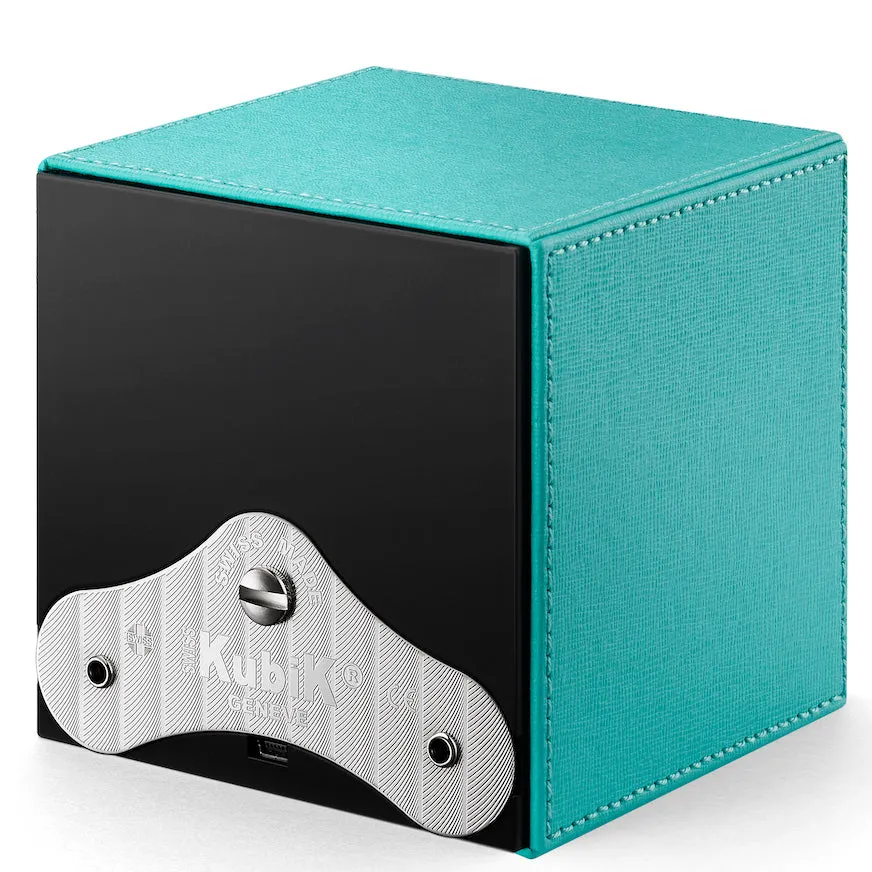 Swiss KubiK Watch Winder Single Turquoise Leather sold by Jura Watches product image thumbnail 3