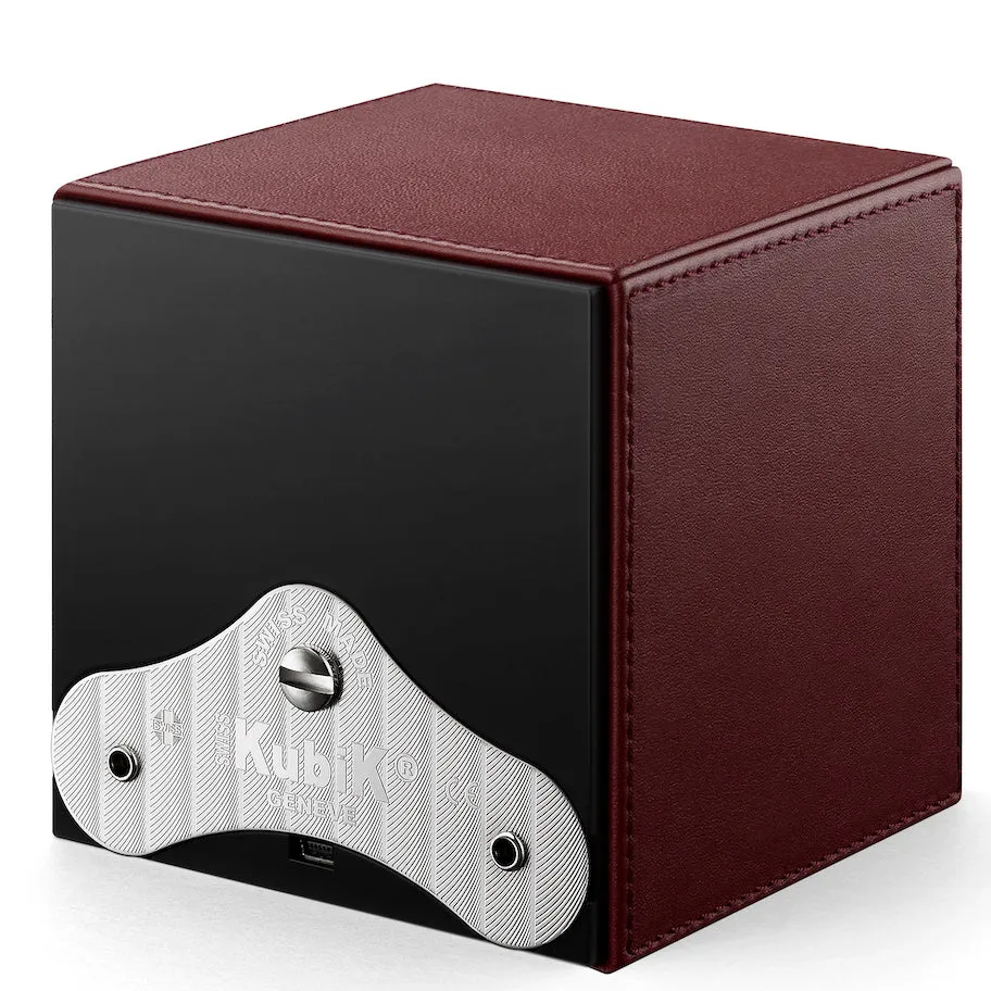 Swiss KubiK Watch Winder Single Bordeaux Leather sold by Jura Watches product image thumbnail 3