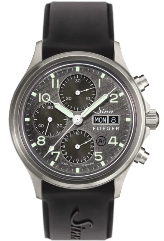 Sinn 358 Sa Pilot DS Silicone Black sold by Jura Watches