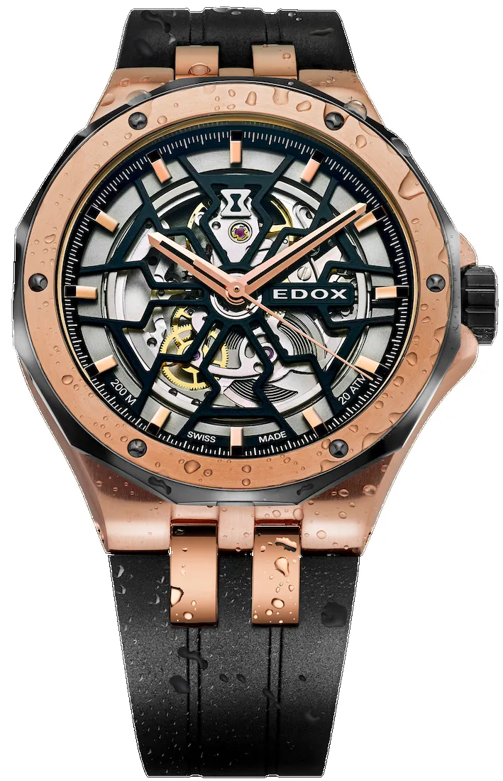 Edox Delfin Mecano 3 Hands Skeleton sold by Jura Watches product image thumbnail 3
