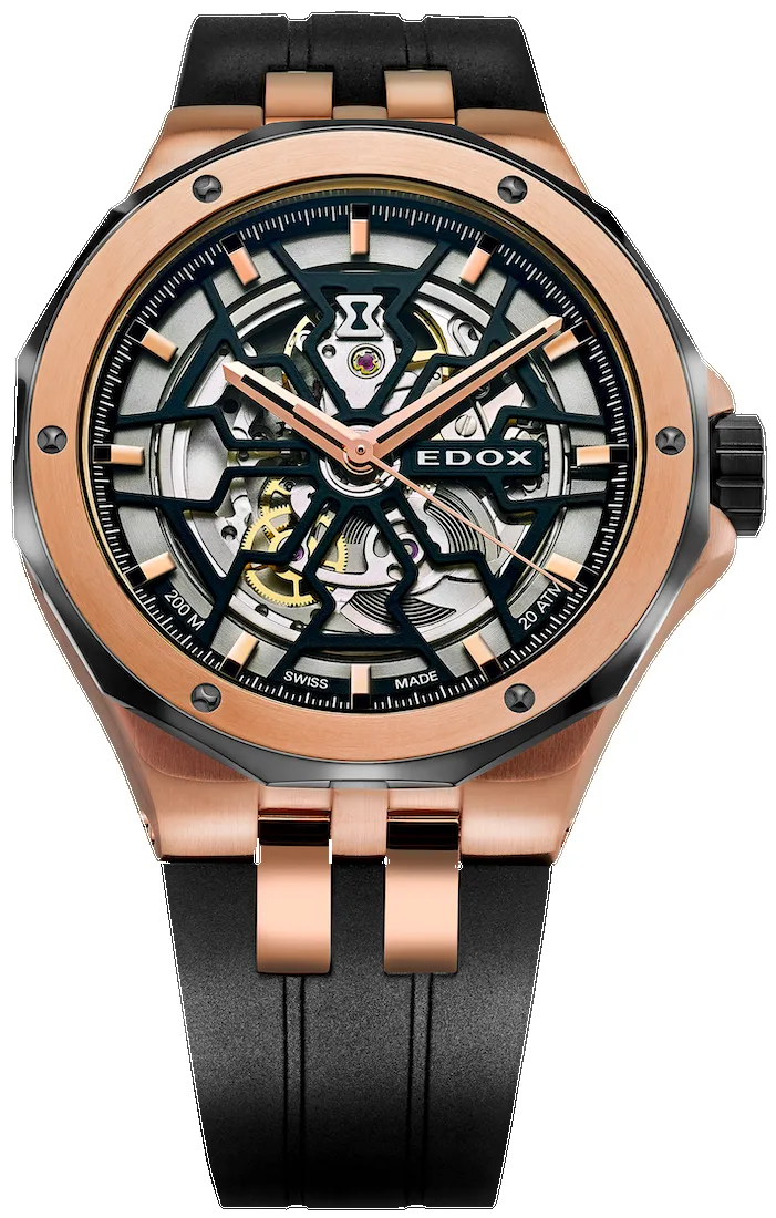 Edox Delfin Mecano 3 Hands Skeleton sold by Jura Watches product image thumbnail 2