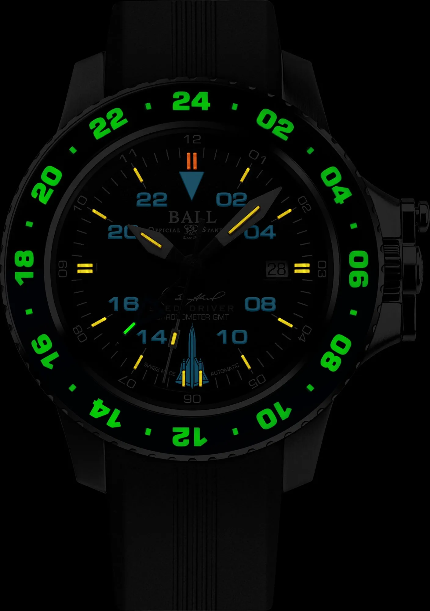 Ball Watch Company Engineer Hydrocarbon AeroGMT Sled Driver Limited Edition sold by Jura Watches product image thumbnail 3