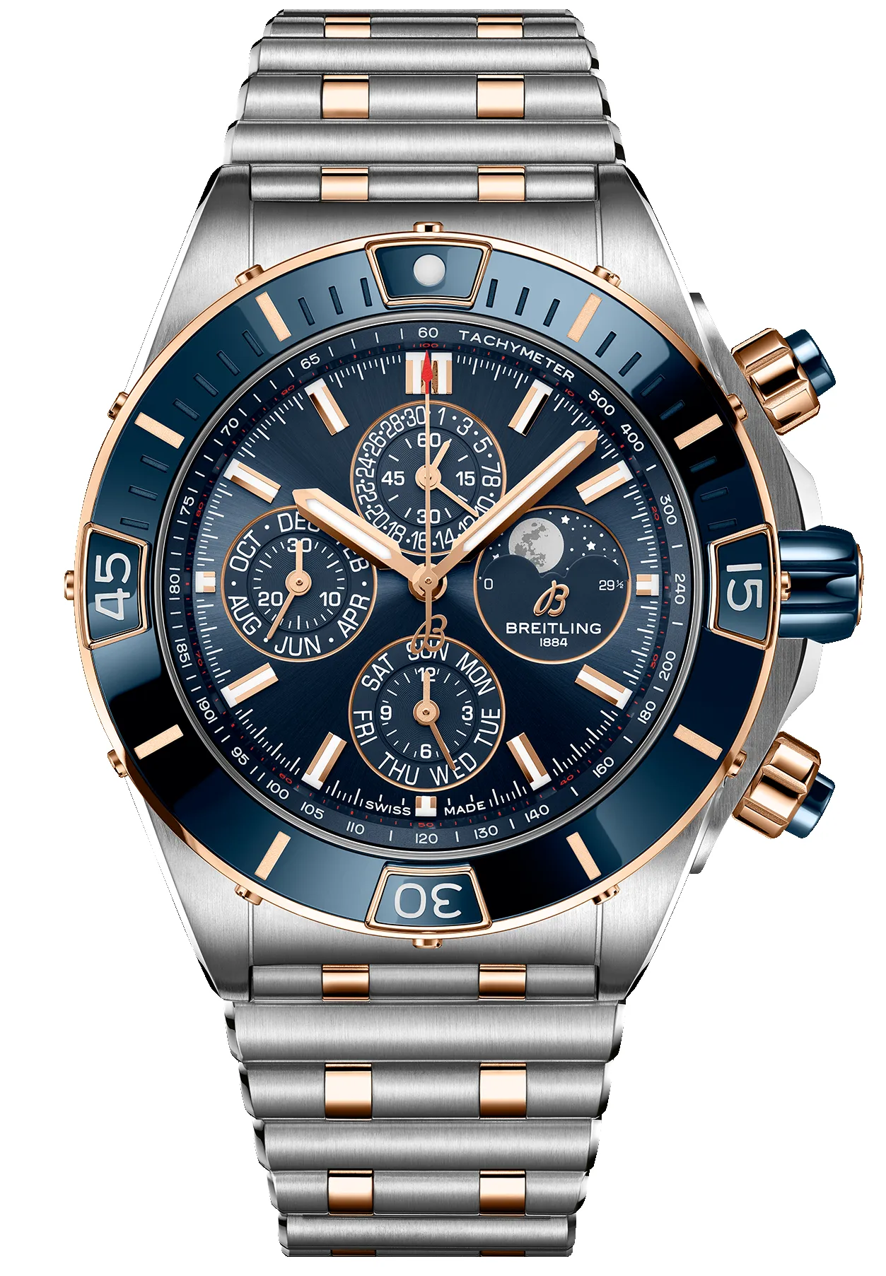 Breitling Super Chronomat Four Year Calendar Steel & Gold sold by Jura Watches