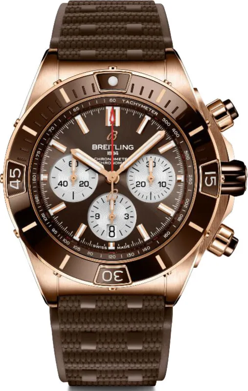 Breitling Super Chronomat B01 44 18k Red Gold made by Breitling