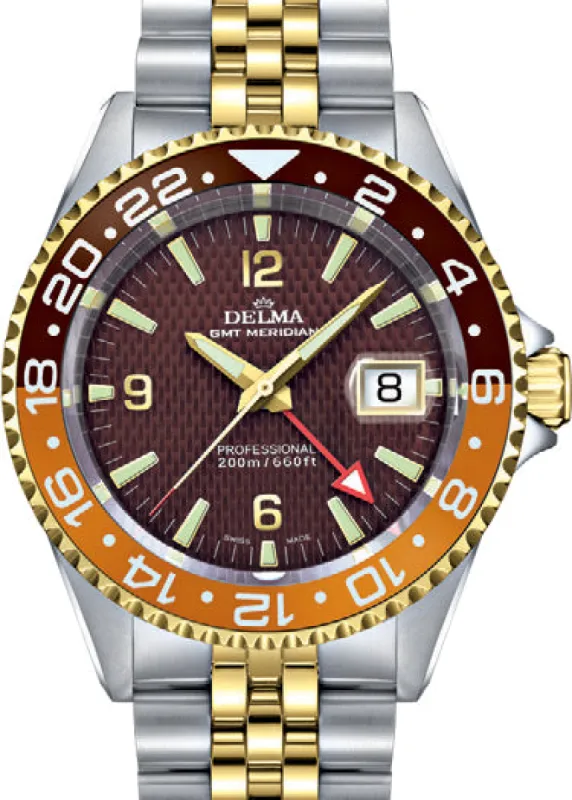 Delma Santiago GMT Bi-Colour sold by Jura Watches