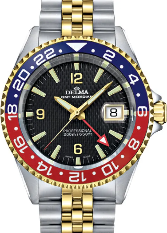 Delma Santiago GMT Bi-Colour sold by Jura Watches