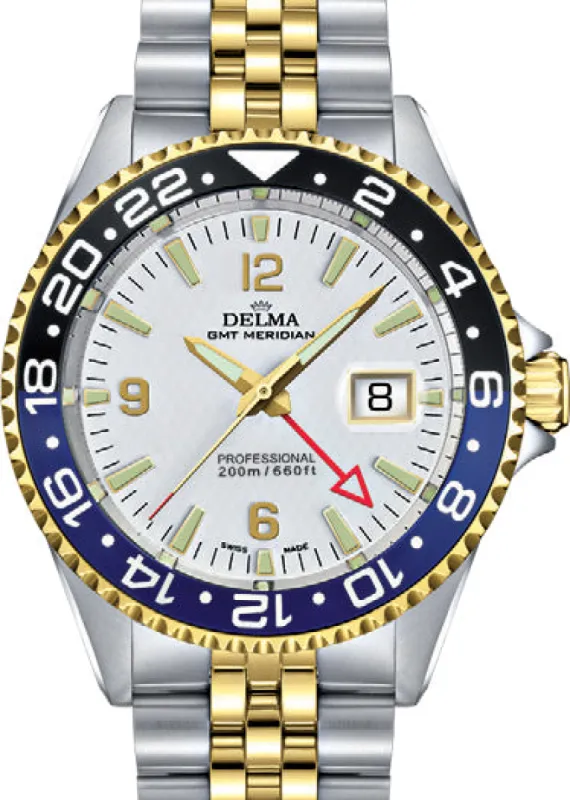 Delma Santiago GMT Bi-Colour sold by Jura Watches
