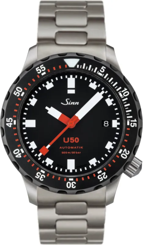 Sinn U50 SDR Tegiment 2-Link Bracelet sold by Jura Watches