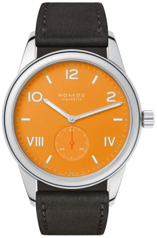 Nomos Glashutte Club Campus 38 Future Orange sold by Jura Watches