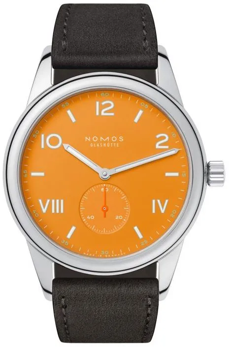 Nomos Glashutte Club Campus 38 Future Orange sold by Jura Watches