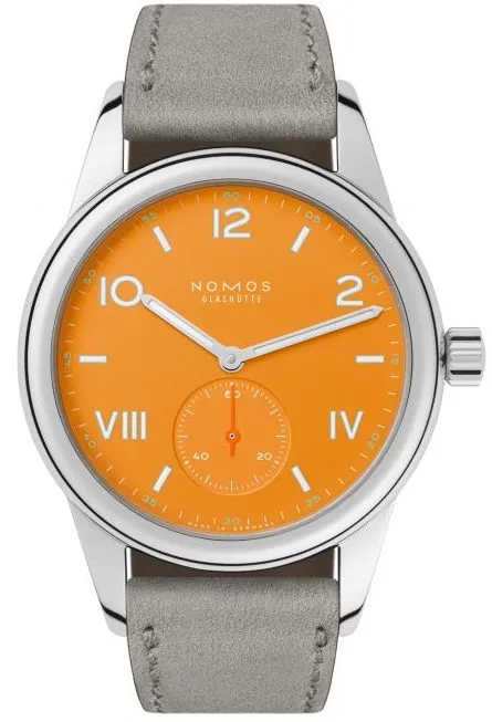 Nomos Glashutte Club Campus Future Orange sold by Jura Watches