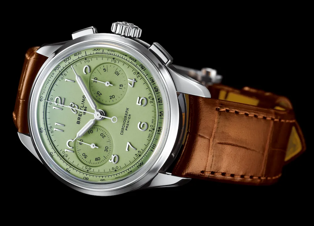 Breitling Premier Heritage B09 40h Pistachio Green sold by Jura Watches product image thumbnail 3