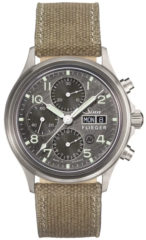 Sinn 358 Sa Pilot DS Canvas Beige sold by Jura Watches