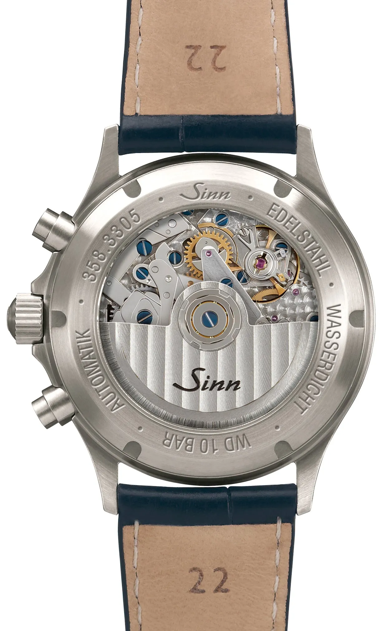 Sinn 358 Sa Pilot DS Vintage Leather Dark Brown sold by Jura Watches product image thumbnail 3