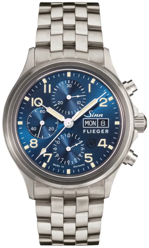 Sinn 358 Sa Pilot B E Fine Link Bracelet sold by Jura Watches