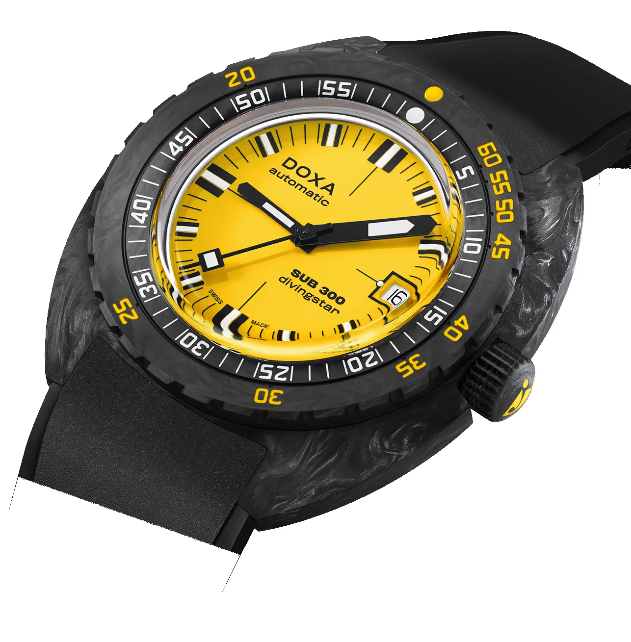 Doxa SUB 300 Carbon COSC Divingstar Rubber sold by Jura Watches product image thumbnail 2