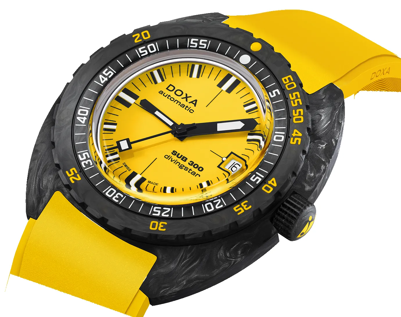 Doxa SUB 300 Carbon COSC Divingstar Rubber sold by Jura Watches product image thumbnail 2
