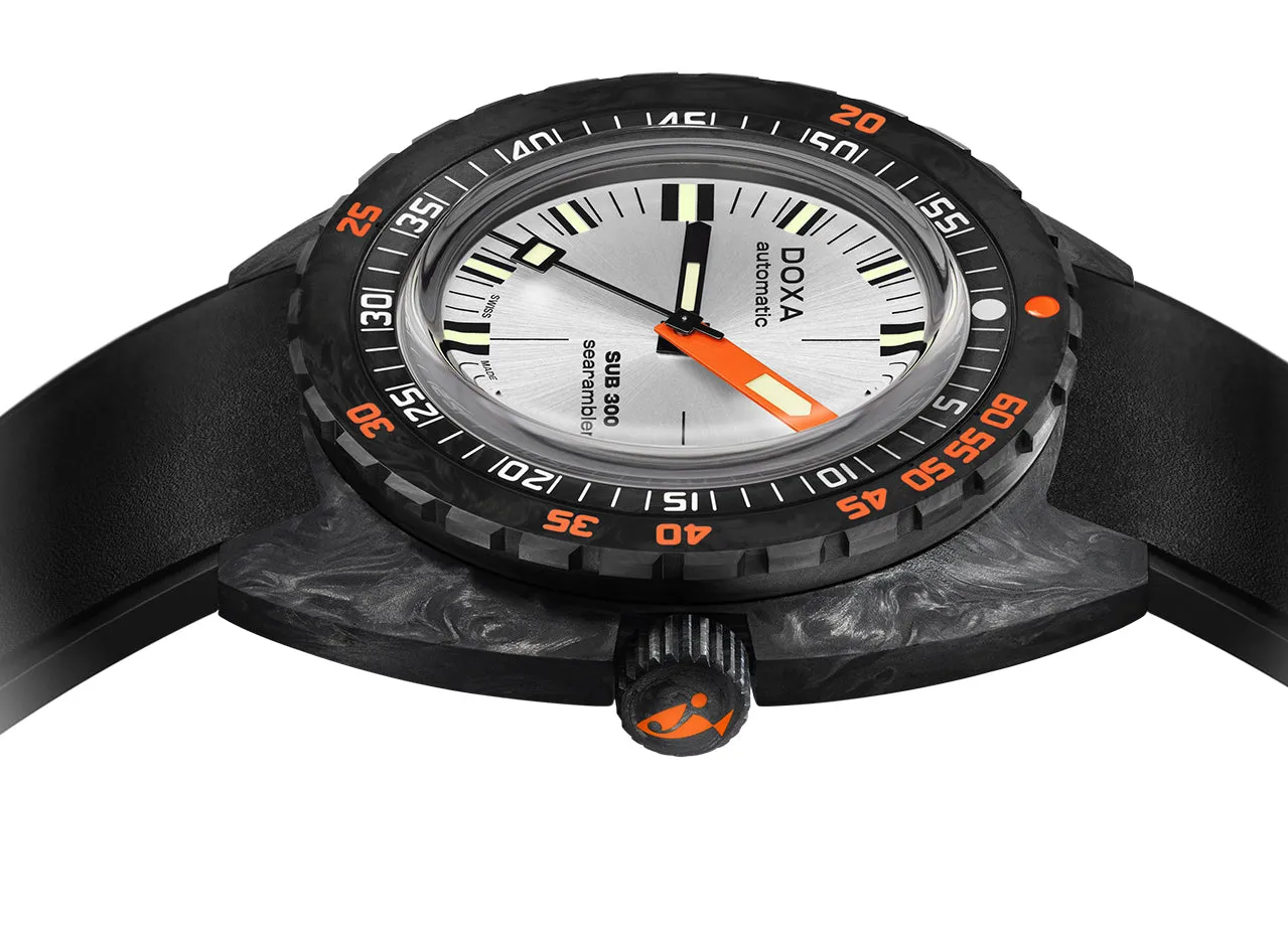 Doxa SUB 300 Carbon COSC Searambler Rubber sold by Jura Watches product image thumbnail 2