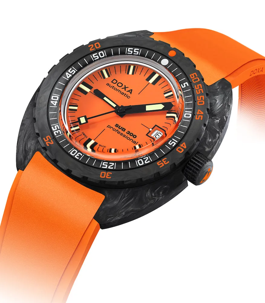 Doxa SUB 300 Carbon COSC Professional Rubber Watch sold by Jura Watches product image thumbnail 2