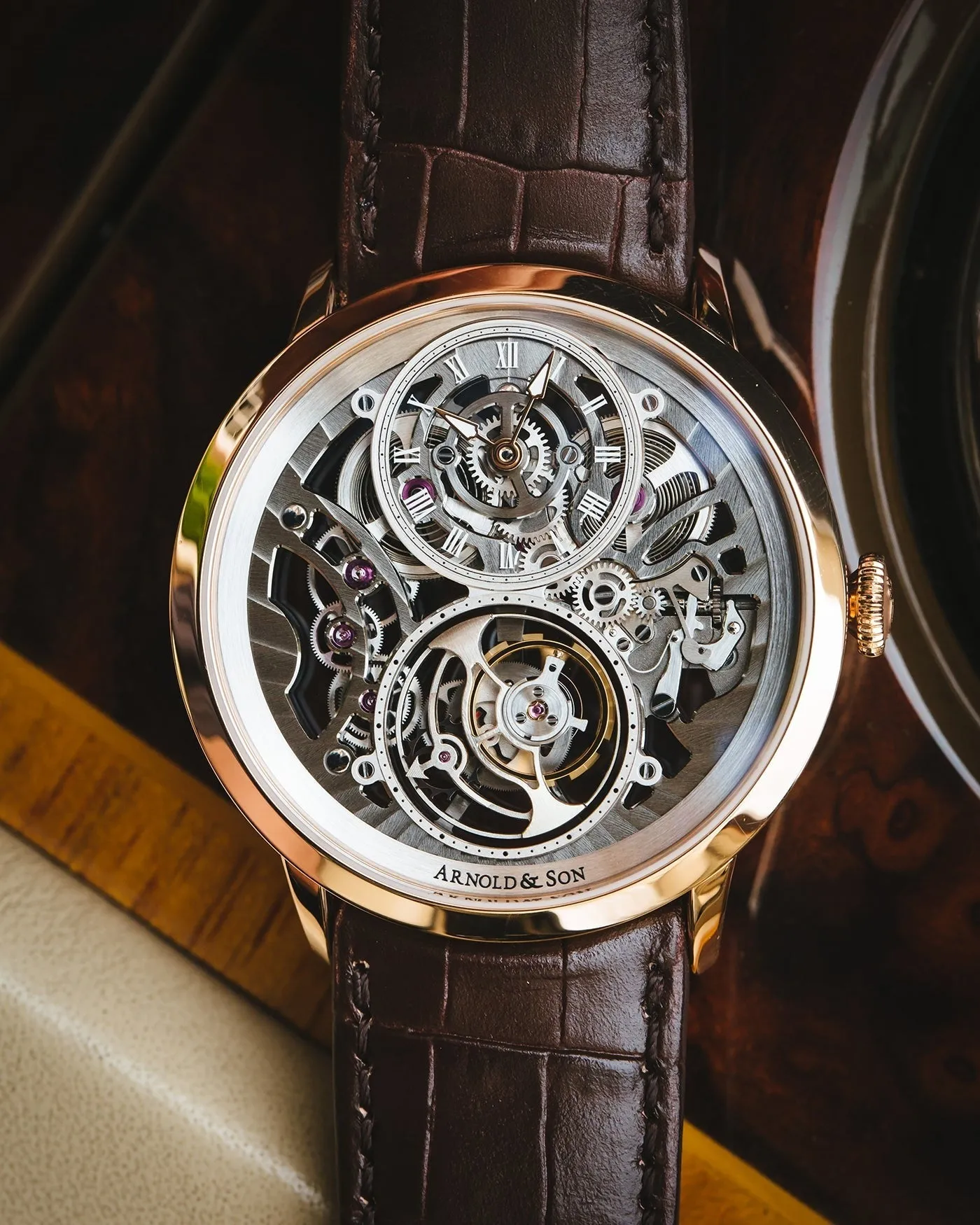 Arnold & Son Ultrathin Tourbillon Gold Skeleton sold by Jura Watches product image thumbnail 3