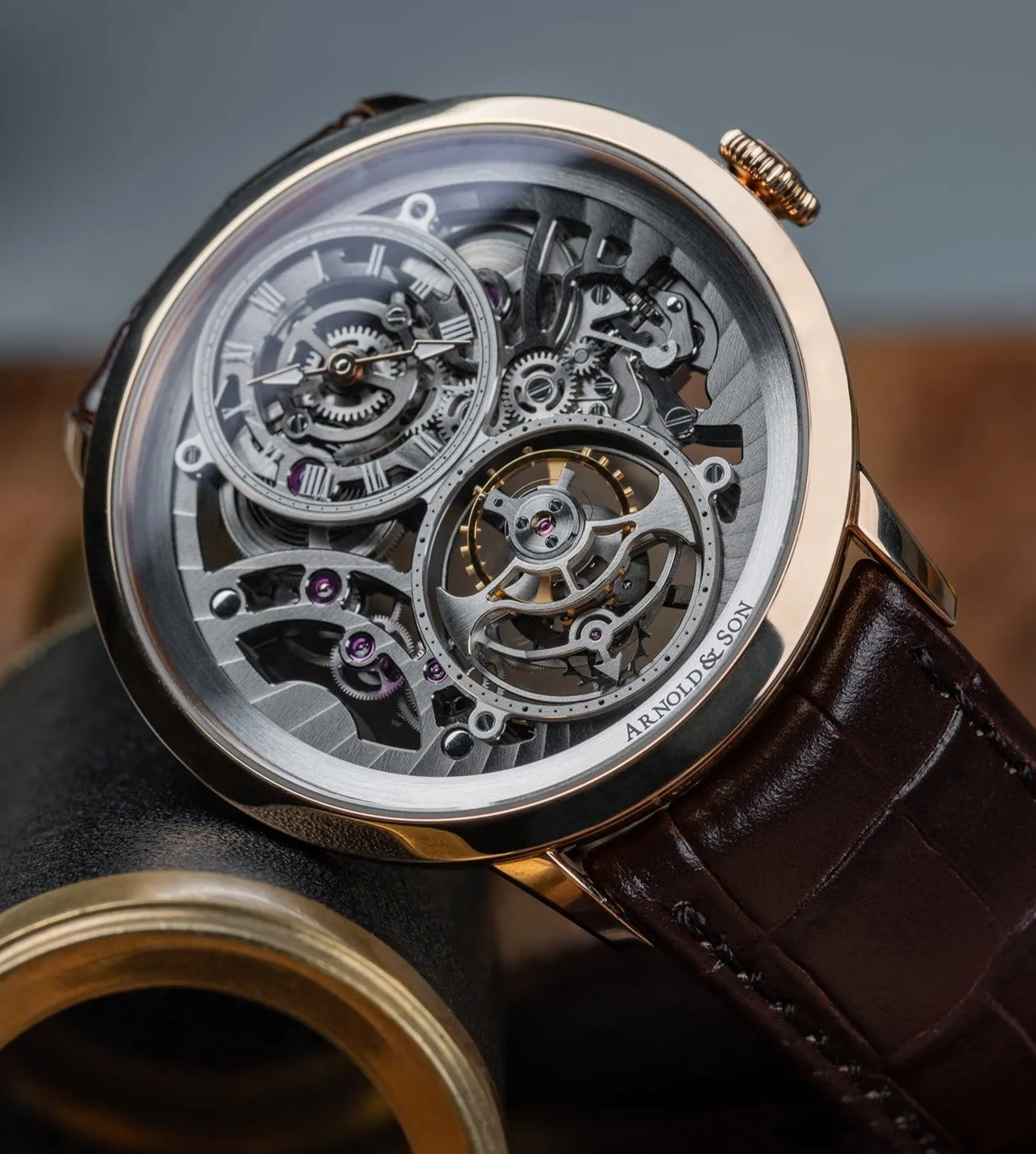 Arnold & Son Ultrathin Tourbillon Gold Skeleton sold by Jura Watches product image thumbnail 4