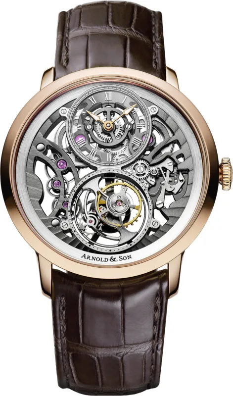 Arnold & Son Ultrathin Tourbillon Gold Skeleton made by Jura Watches