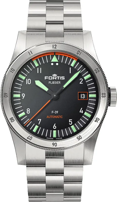 Fortis Flieger F-39 Automatic On Block Bracelet sold by Jura Watches