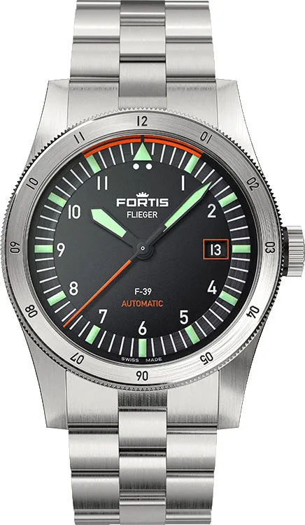 Fortis Flieger F-39 Automatic On Block Bracelet sold by Jura Watches