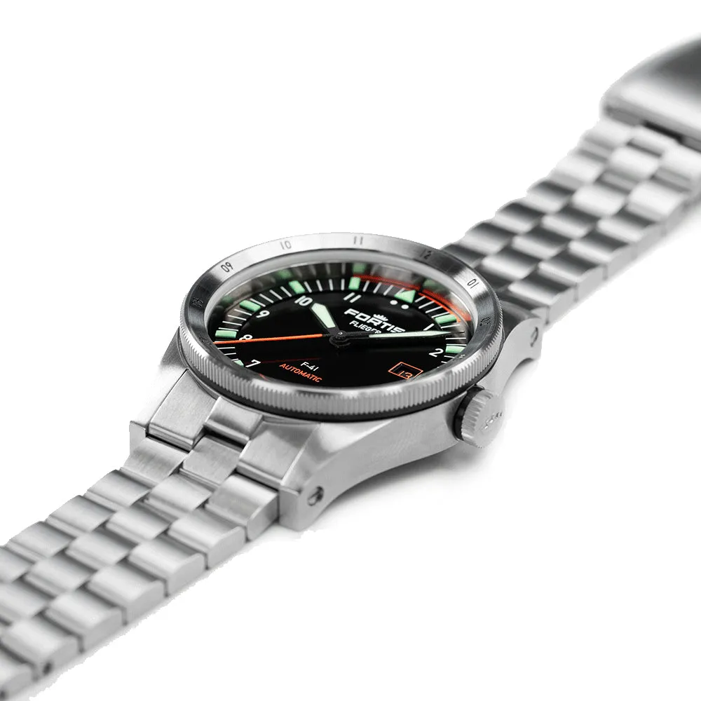 Fortis Flieger F-41 Automatic On Block Bracelet sold by Jura Watches product image thumbnail 4