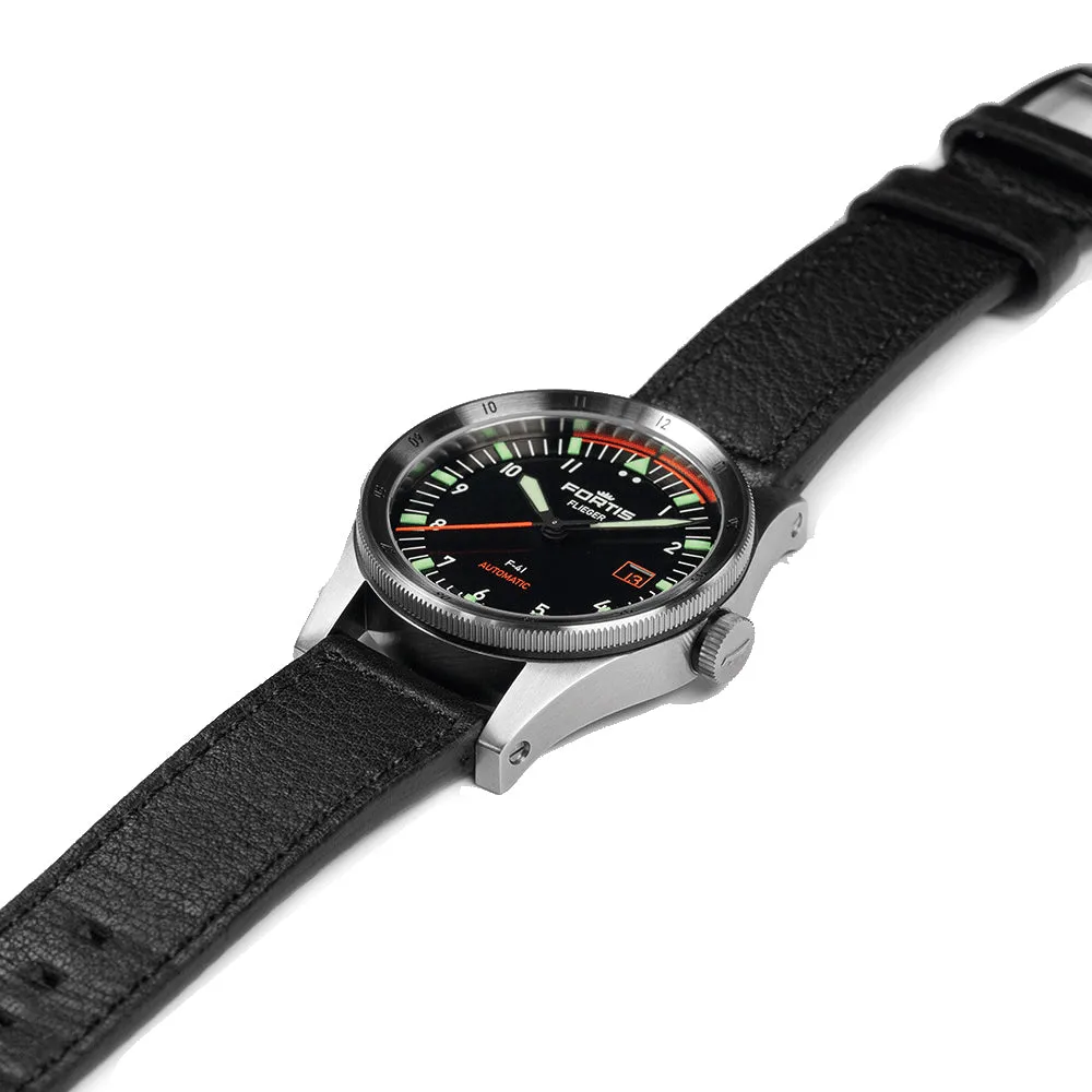 Fortis Flieger F-41 Automatic On Aviator Strap sold by Jura Watches product image thumbnail 5