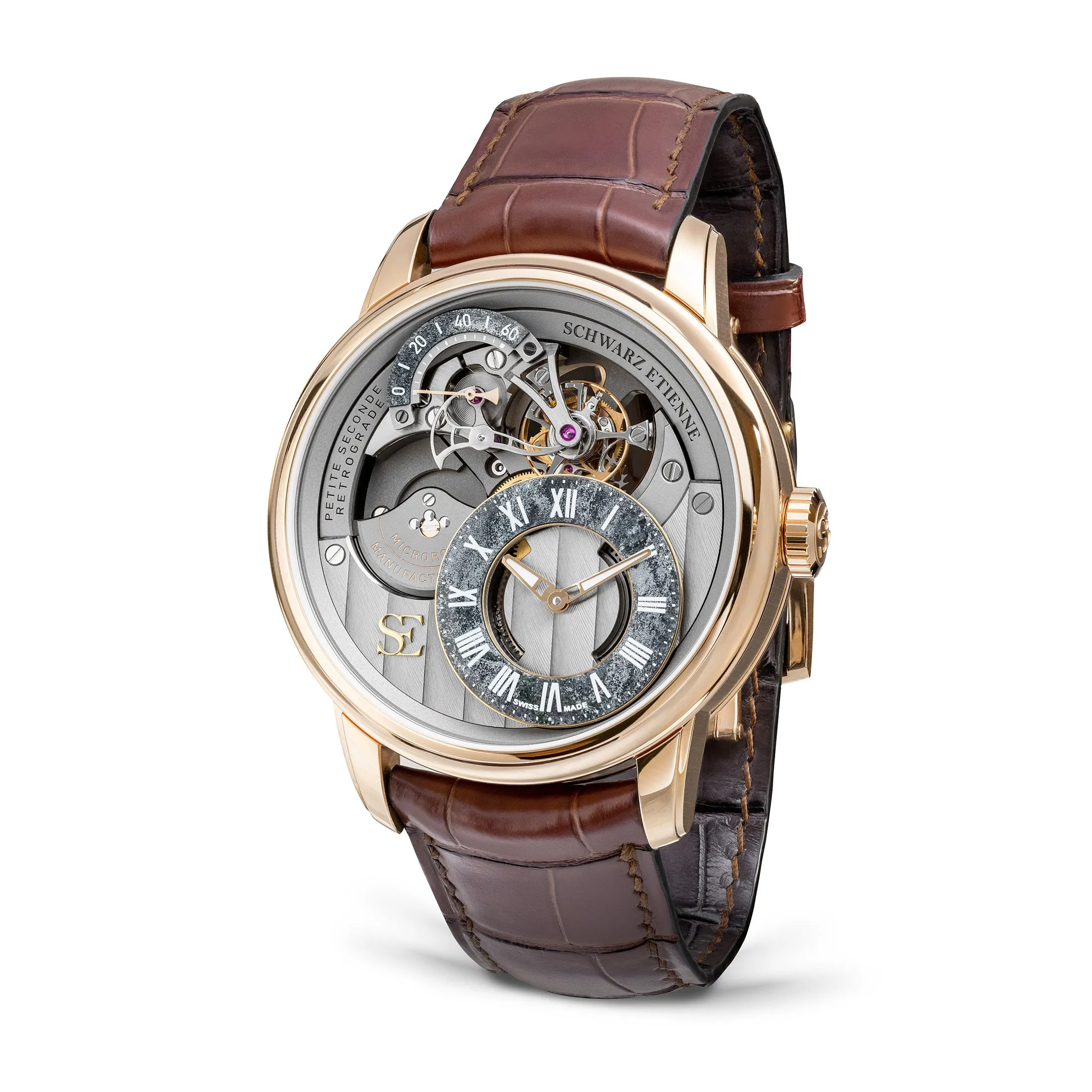 Schwarz Etienne La Chaux De Fonds Tourbillon Retrograde Small Second sold by Jura Watches product image thumbnail 2